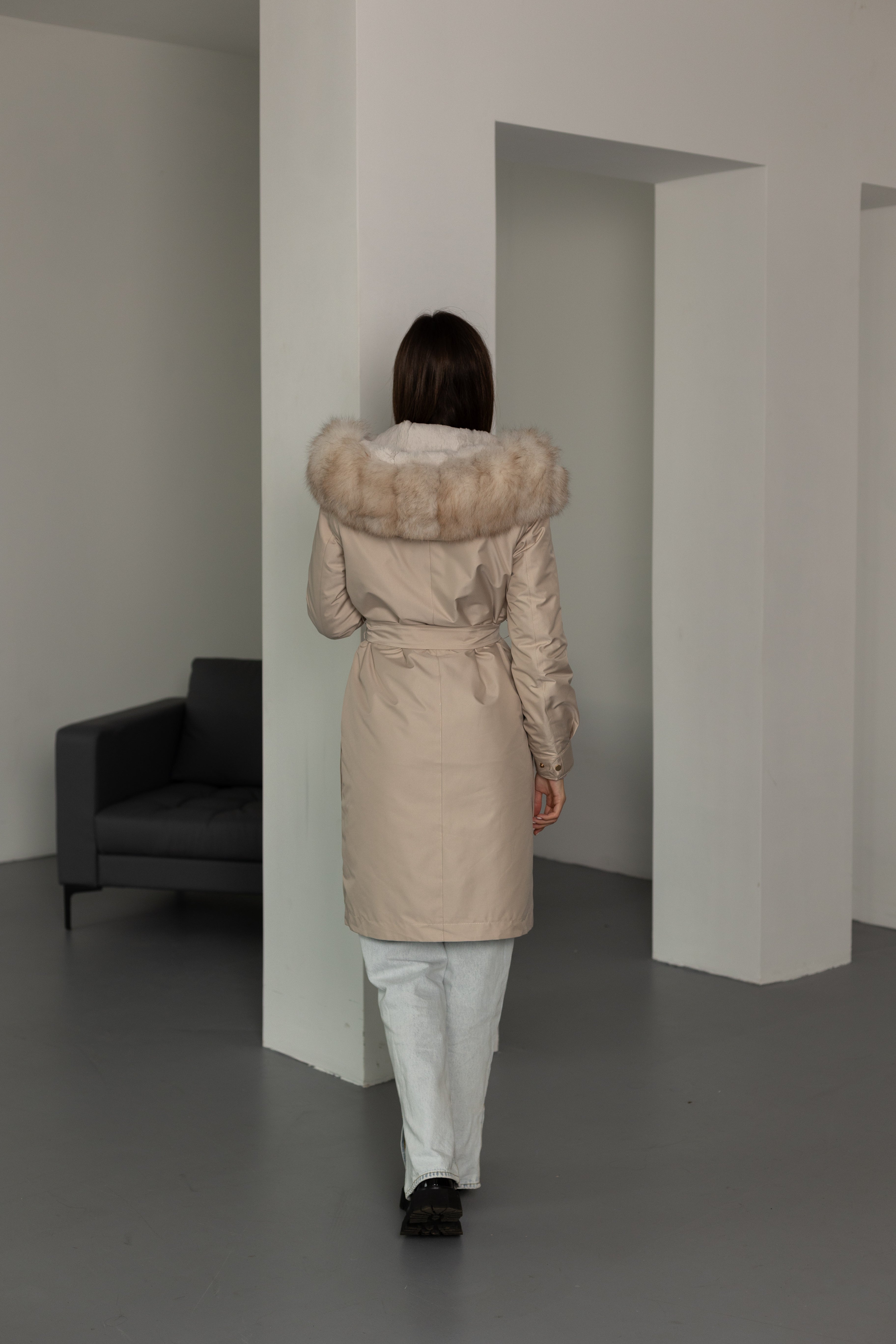 Genuine Polar Fox Fur Trim Rabbit Fur Insulated Parka Alaska® Outerwear Company