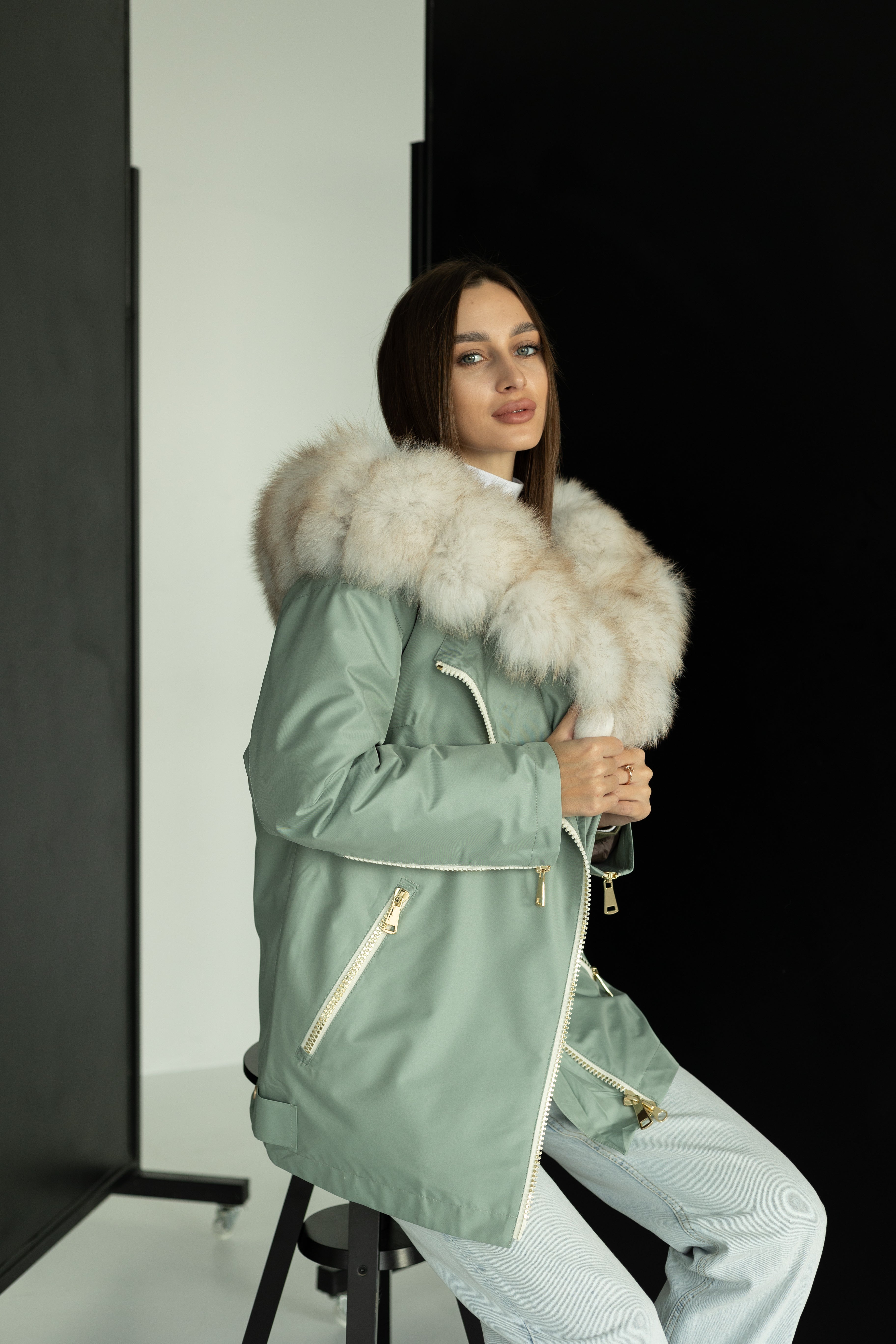 Genuine Polar Fox Fur Trim Rabbit Fur Insulated Parka Alaska® Outerwear Company