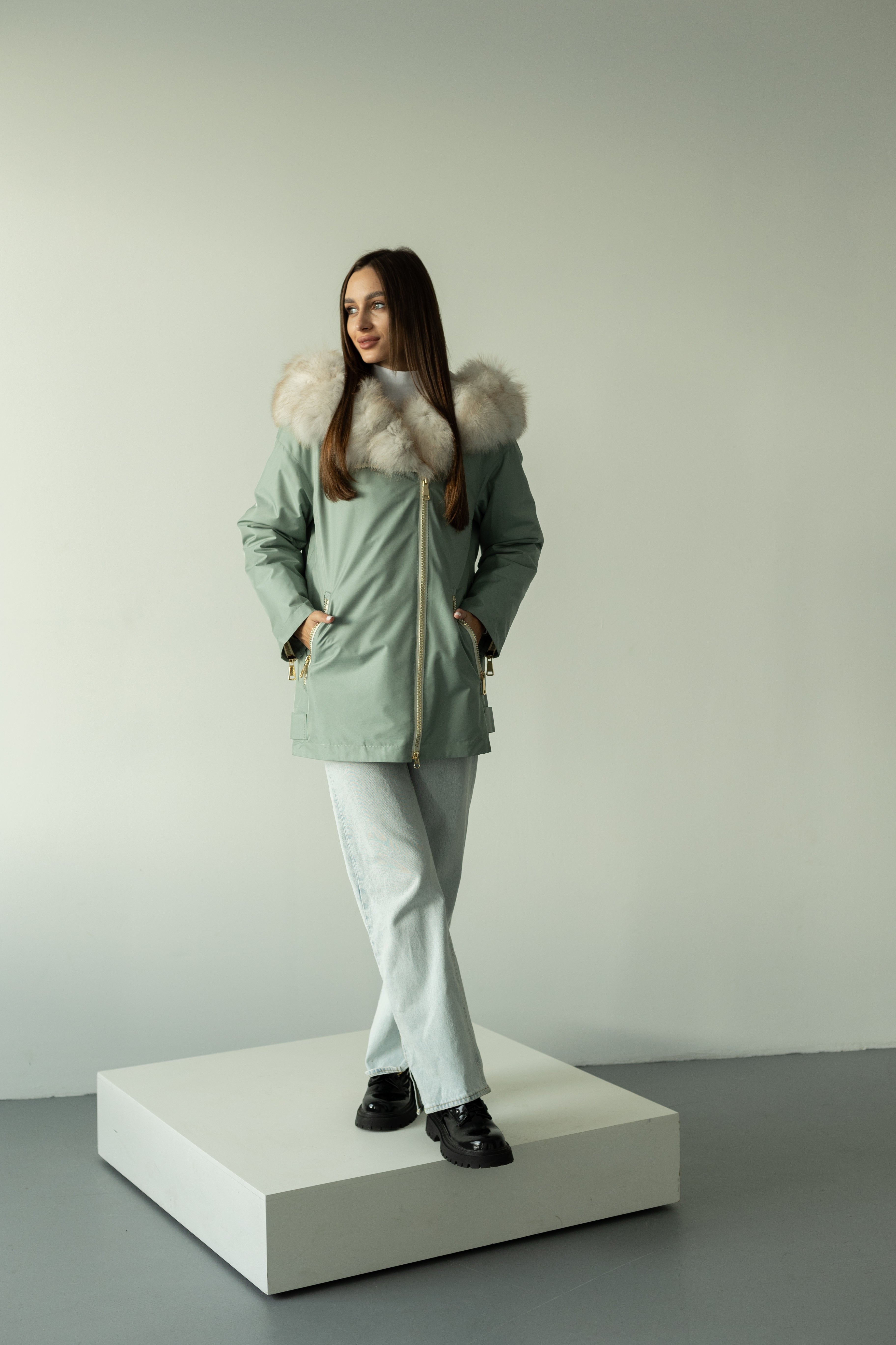 Genuine Polar Fox Fur Trim Rabbit Fur Insulated Parka Alaska® Outerwear Company