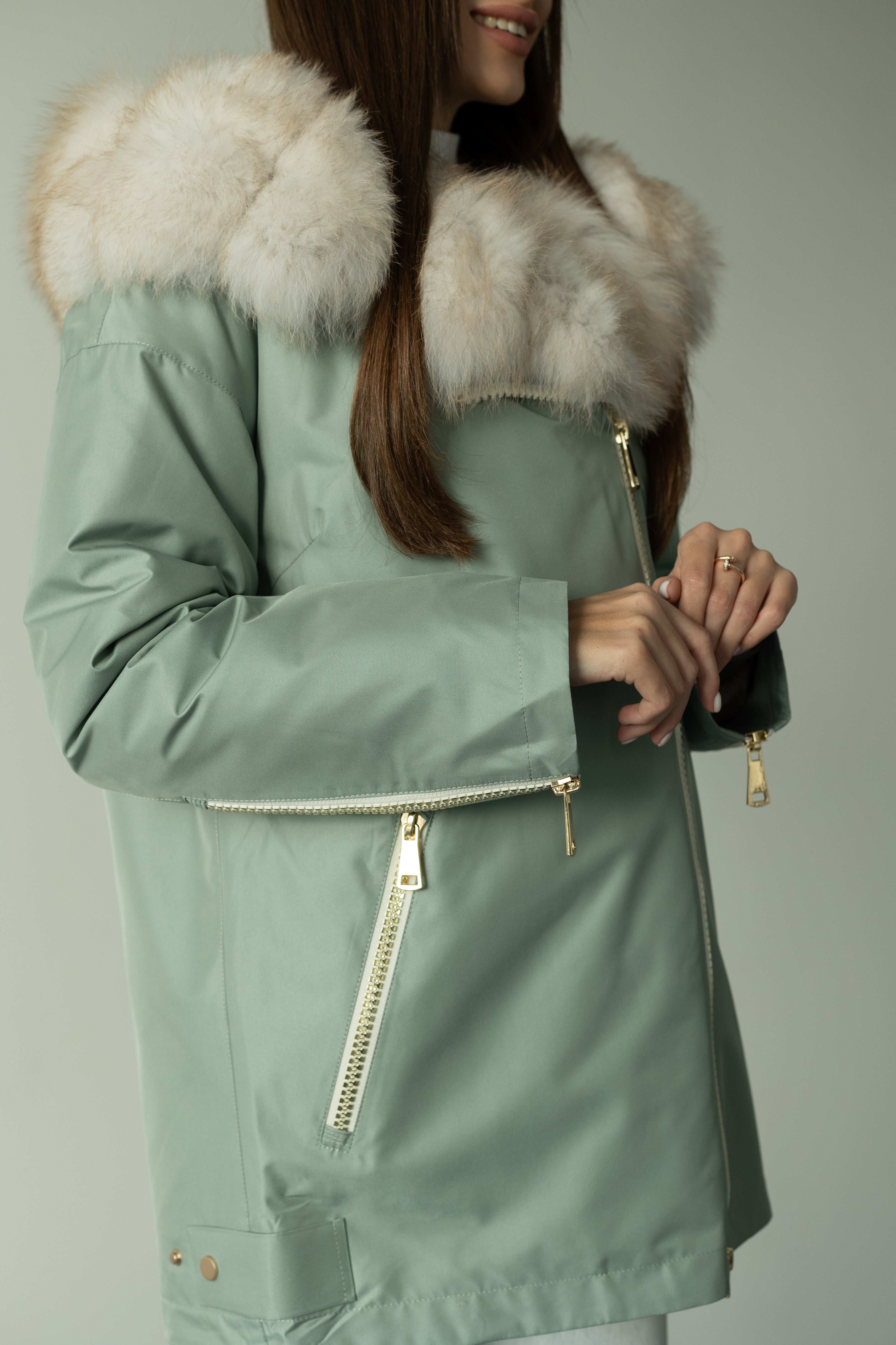 Genuine Polar Fox Fur Trim Rabbit Fur Insulated Parka Alaska® Outerwear Company