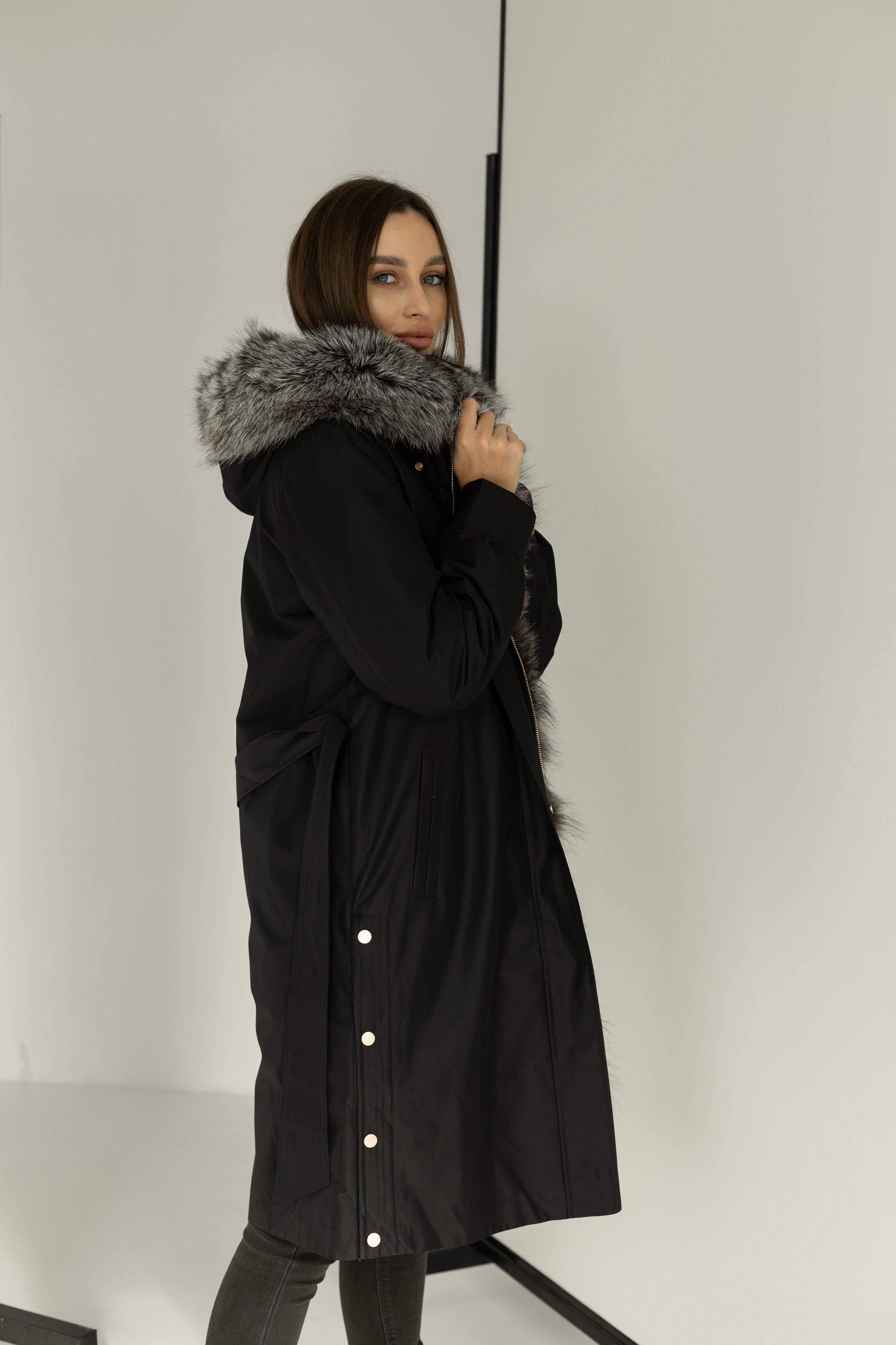 Genuine Silver Fox Fur Trim Rabbit Fur Insulated Parka Alaska® Outerwear Company