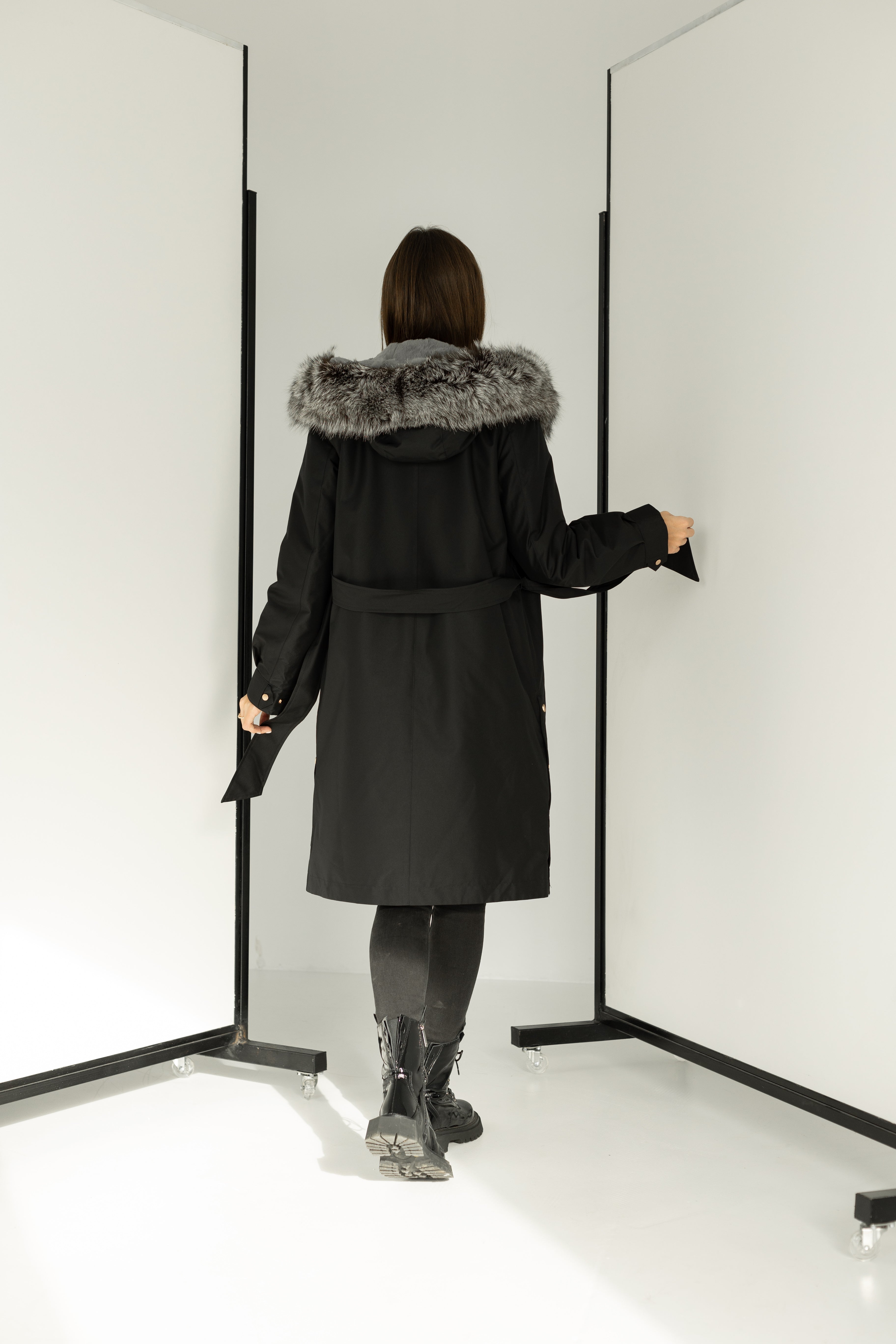 Genuine Silver Fox Fur Trim Rabbit Fur Insulated Parka Alaska® Outerwear Company