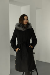 Genuine Silver Fox Fur Trim Rabbit Fur Insulated Parka Alaska® Outerwear Company
