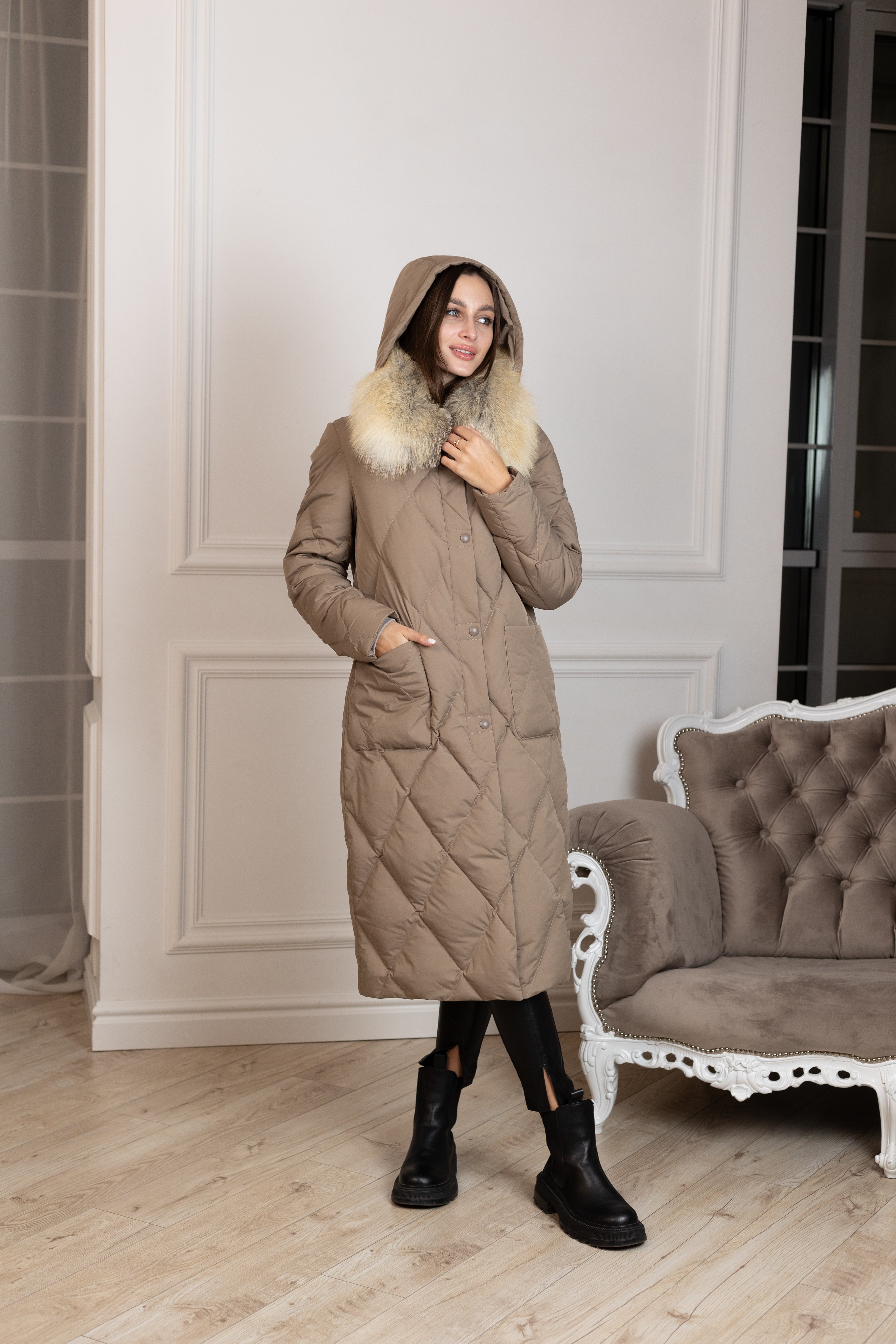 Genuine Red Fox Collar Down Fill Coat Alaska® Outerwear Company
