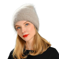 Unisex Cashmere Wool Knit Hat | Warm Winter Beanie