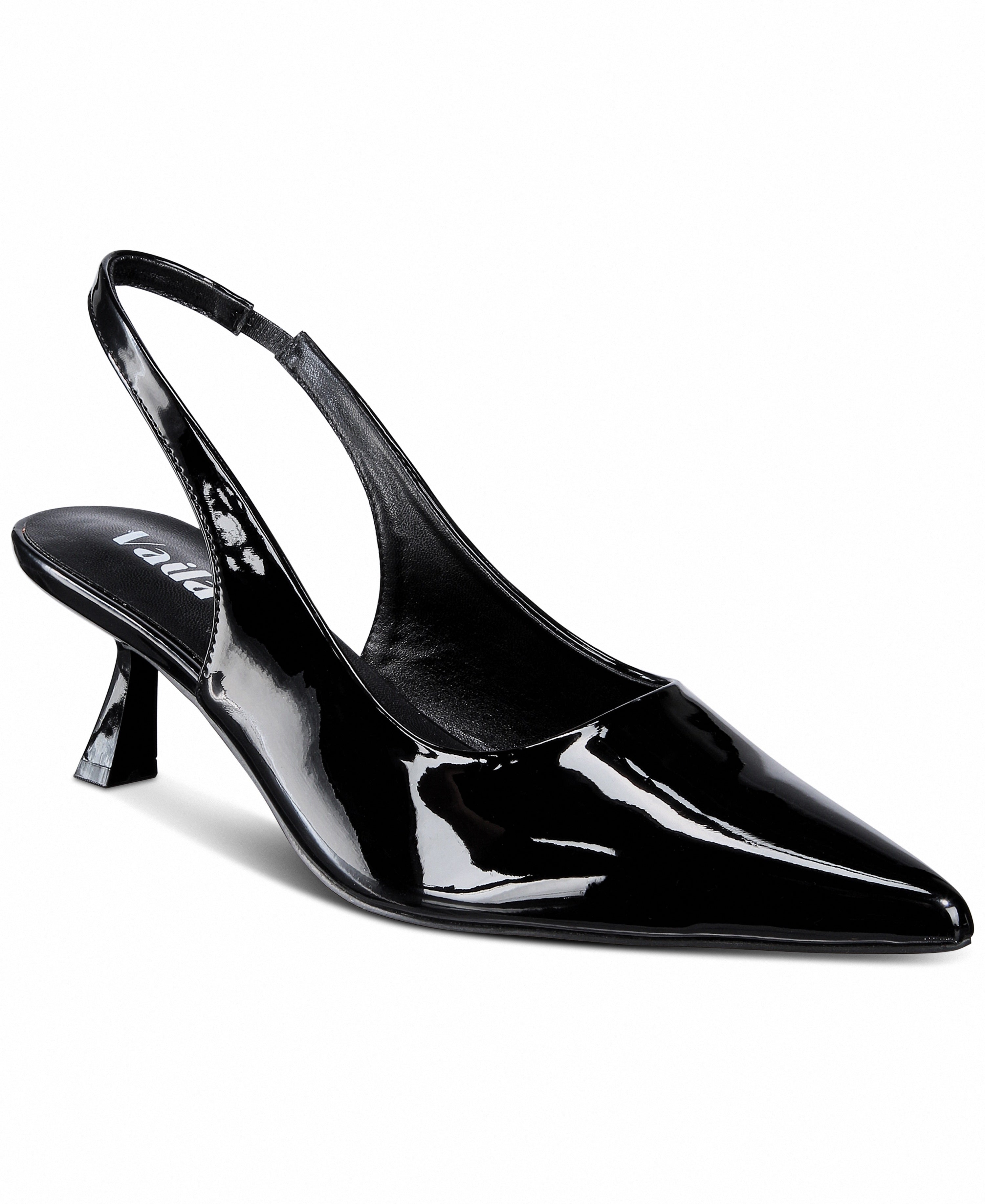 Lisa Slingback Black Vaila Shoes
