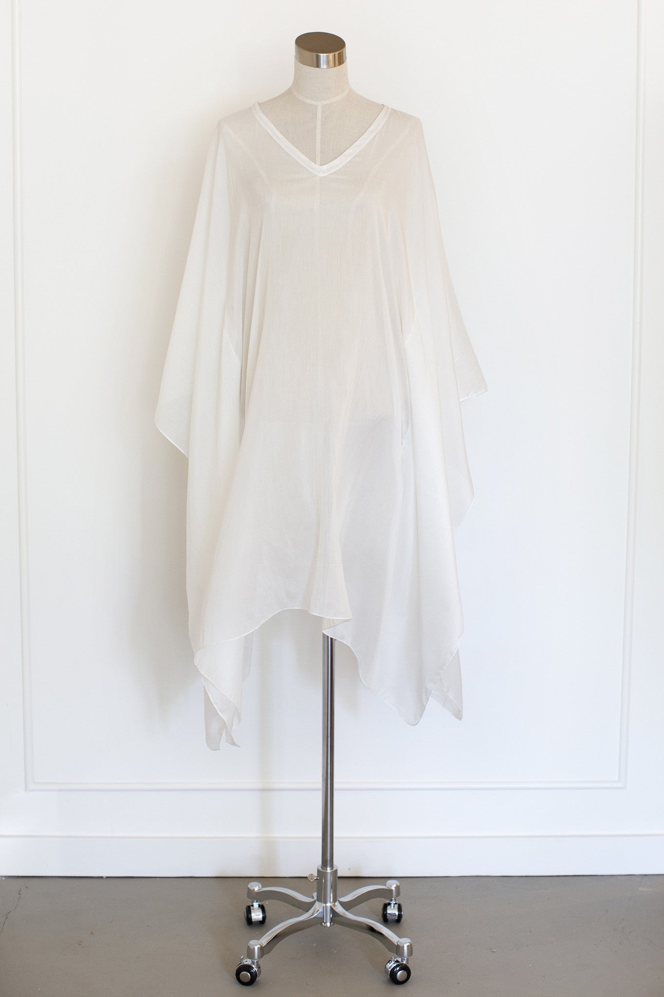 Cotton/Silk Kaftan V Neck 34" Salua Lingerie