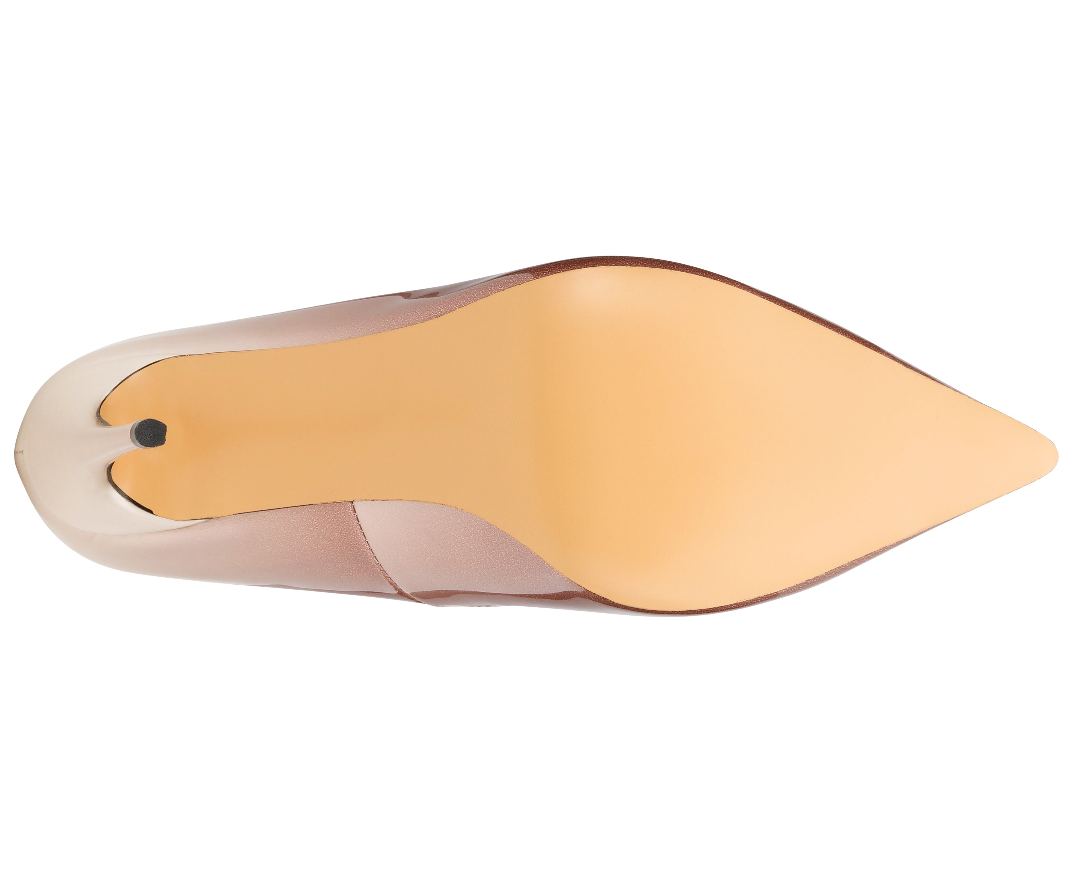 Shoe insole with a curved design on a white background