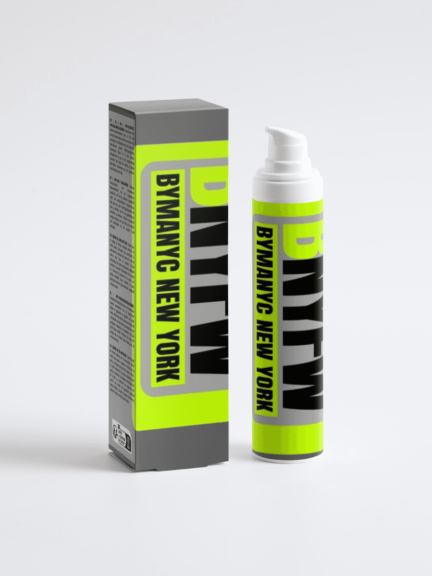 Bymanyc New York product packaging and bottle on a white background