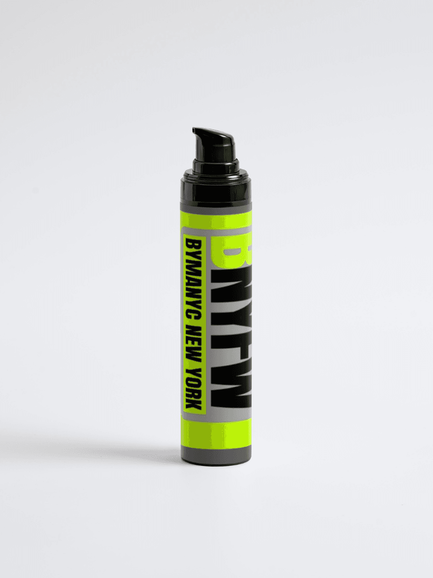 Foam cannon with 'BVD New York' branding on a light gray background