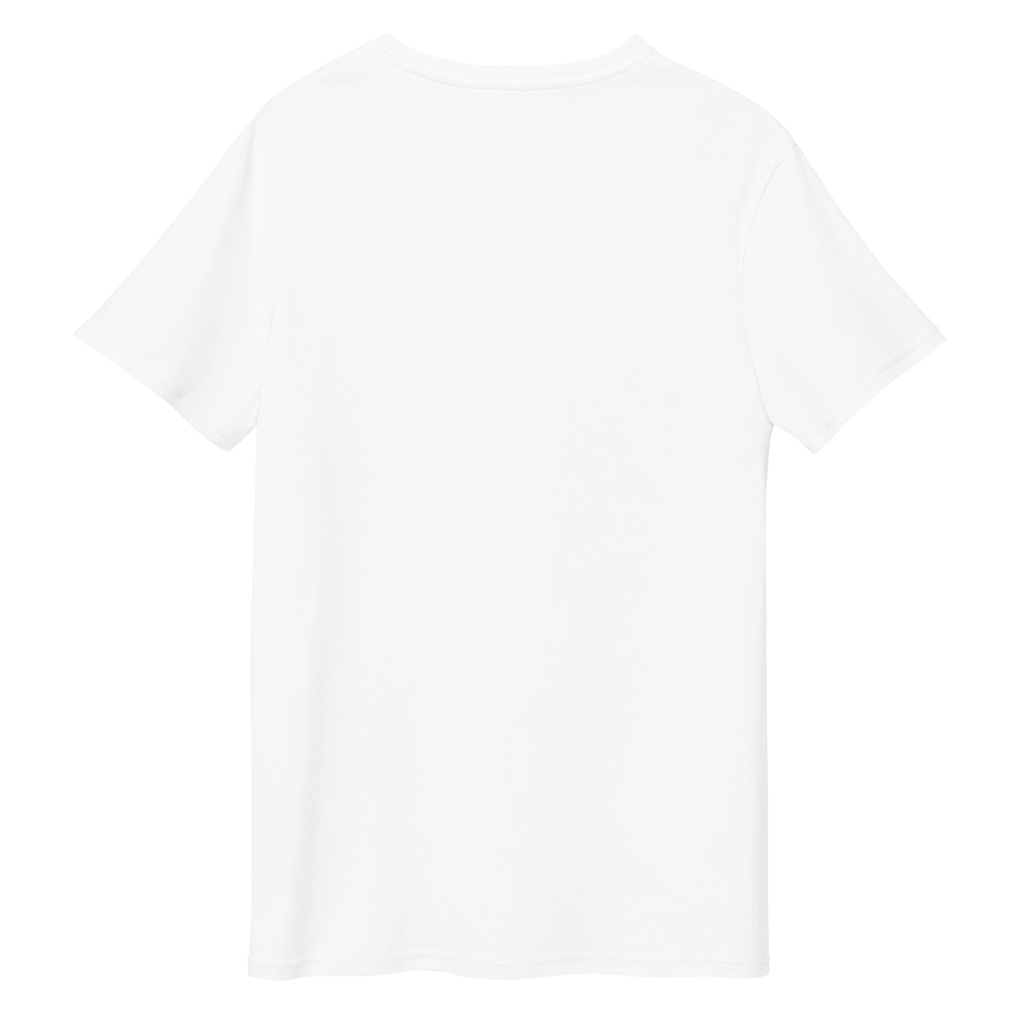 Plain white t-shirt on a white background