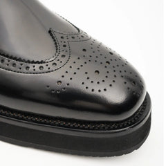 Men's Black Leather Loafers