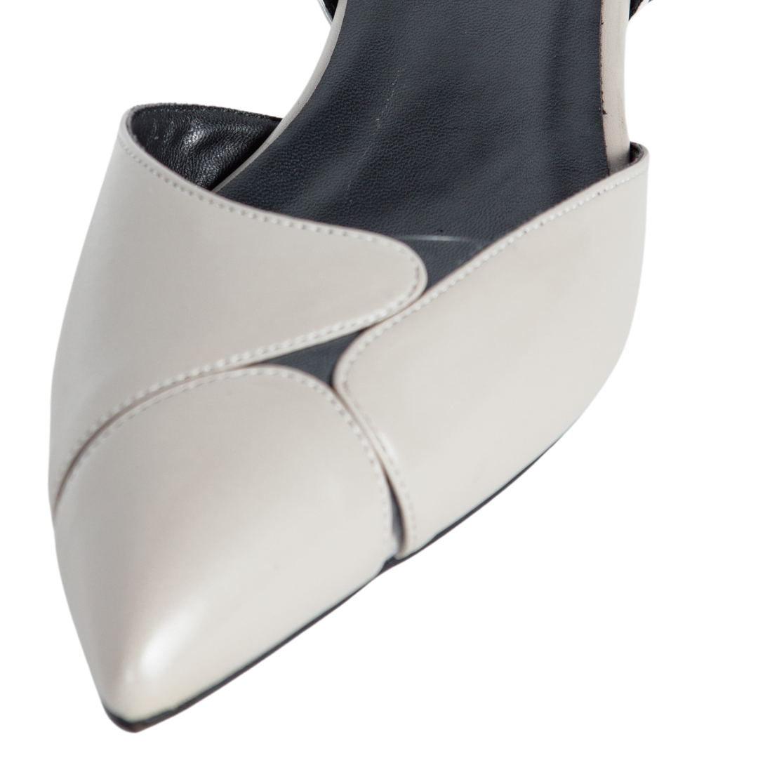 Natalia Flats Grey Vaila Shoes