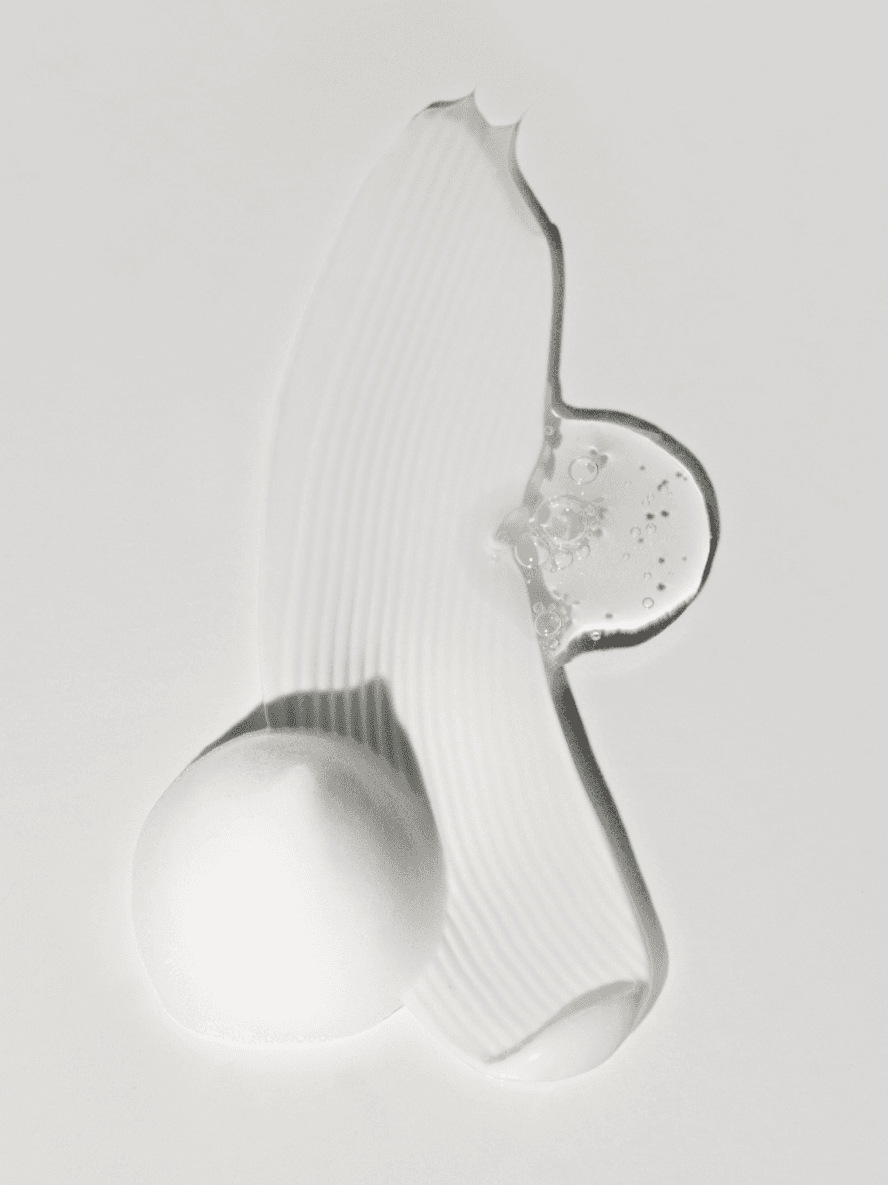 White ribbed bra on a light gray background