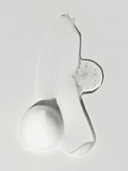 White ribbed bra on a light gray background