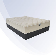 Mattress with brand logo on a white background