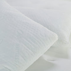 White textured fabric on a light gray background