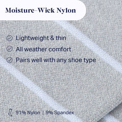 Knee-High Compression Socks - Stripes (20-30 mmHg)