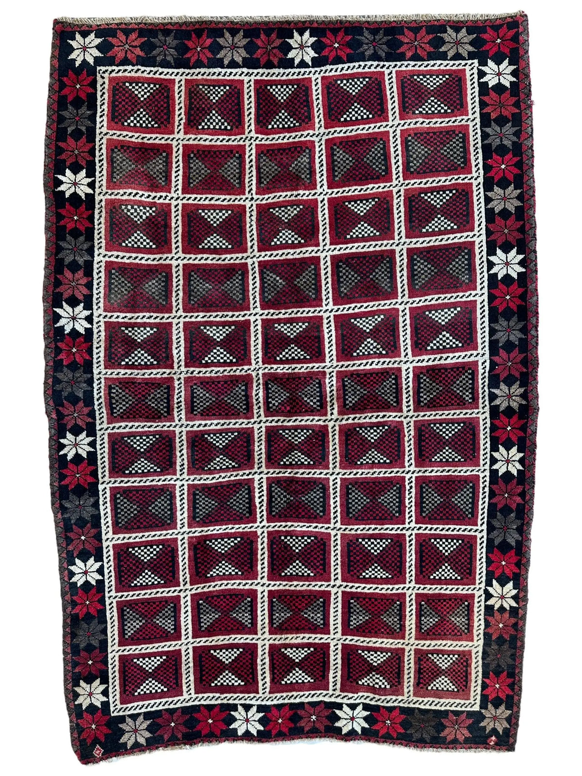 Hand-knotted Persian Tribal Khorramabad Wool Rug 4’3” x 6’10” Rugistan