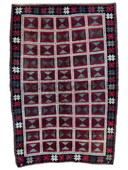 Hand-knotted Persian Tribal Khorramabad Wool Rug 4’3” x 6’10” Rugistan