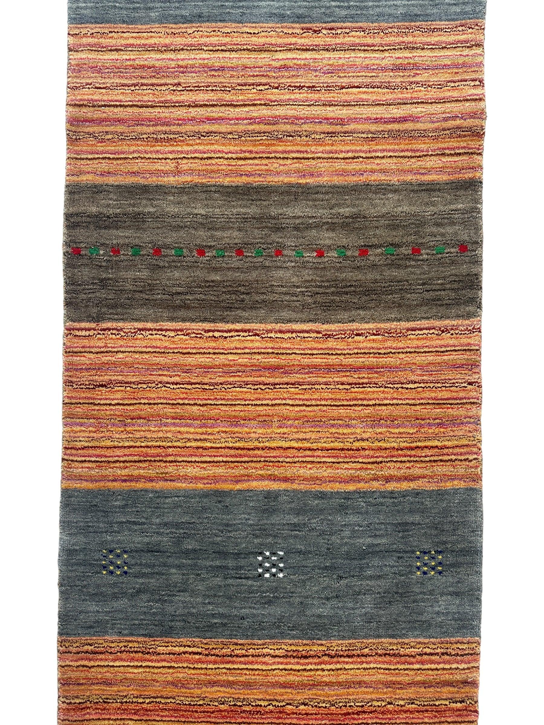 Hand-loomed Indo-Gabbeh Runner Rug 2’7” x 11’4” Rugistan