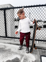 VETERAN SLIM FIT JOGGER - CRIMSON
