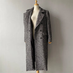 Women's Wool Coat with Long Sleeves