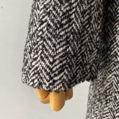 Women's Wool Coat with Long Sleeves