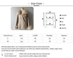 Women's Wool Coat with Real Fur