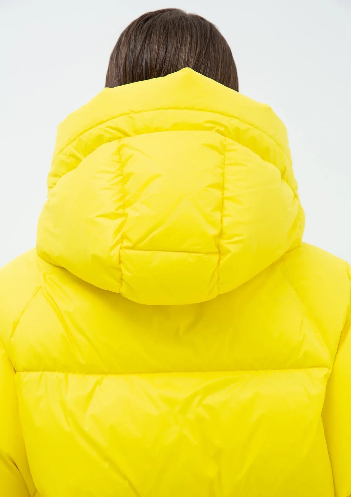 Gisela Premium Hooded Down Puffer Jacket in Yellow Alaska® Outerwear Company