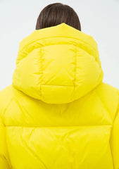 Gisela Premium Hooded Down Puffer Jacket in Yellow Alaska® Outerwear Company