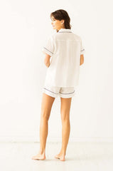SALUA Classic Shorties Pajamas in Woven Cotton Salua Lingerie