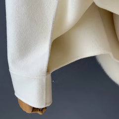 Womens Wool Coat with Real Fox Fur