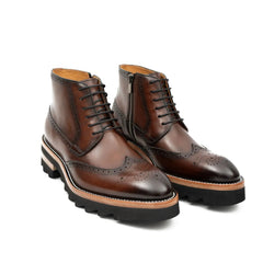 Side - Zipper Martin Boots Coffe