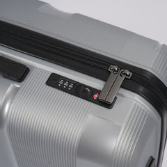 24-inch Silver Hardcase Roller Luggage with 360° Wheels & TSA Lock Sole Premise