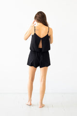 Strap Open Back Cami and Tulip Shorts Salua Lingerie