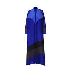 Blue and black coat on a white background