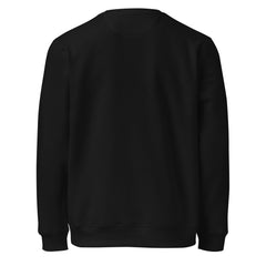 Black sweatshirt on a white background
