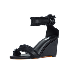 Angela Wedges Black Vaila Shoes