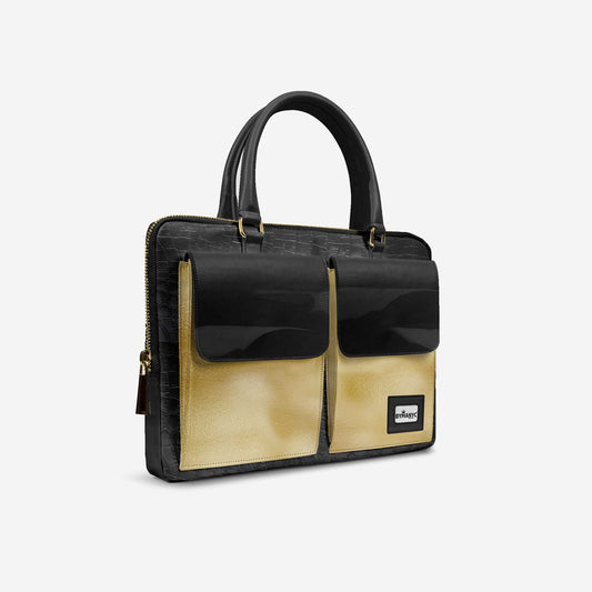 Vegan Designer Luxury Double Pocket Bag 16” | BYMANYC ® New York Elegant Edition BYMANYC ® New York