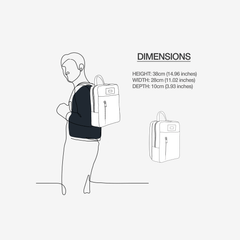 Urban Luxe Vegan Backpack for 16" Laptop | BYMANYC ® New York BYMANYC ® New York