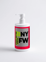 Cosmetic bottle with 'BNY FW' label on a white background
