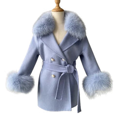 Girls' Cashmere Coat | Winter-Autumn Elegance