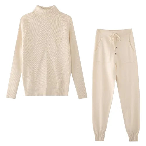 Women's Knitted Tracksuit | Cozy & Stylish Loungewear