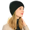 Luxurious Cashmere Wool Blend Knitted Beanie Hat for Women, Ladies, and Girls