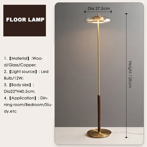 Nordic Luxury Brass Floor Lamp | Elegant Illumination