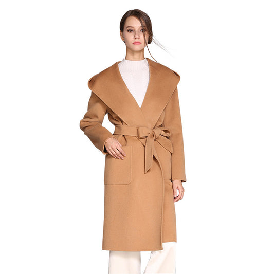 Women's Korean Style Woolen Coat Outerwear Women
