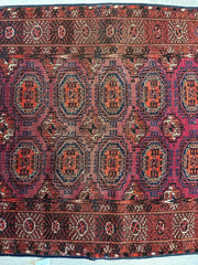 Antique 1910’s Tribal Turkoman Rug 3’ x 4’1” Rugistan