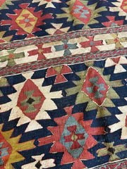 Antique 19th Century Caucasian Shahsavan Rug Rug 3’ x 4’ Rugistan