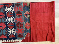19th C Antique One Of A Kind Anatolian Rug Fragment Collector Special, Turkish rugs Rugistan
